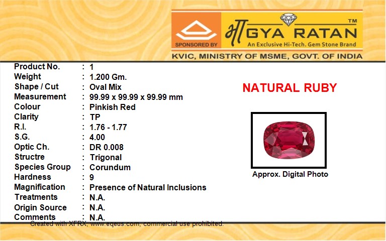 NATURAL RUBY