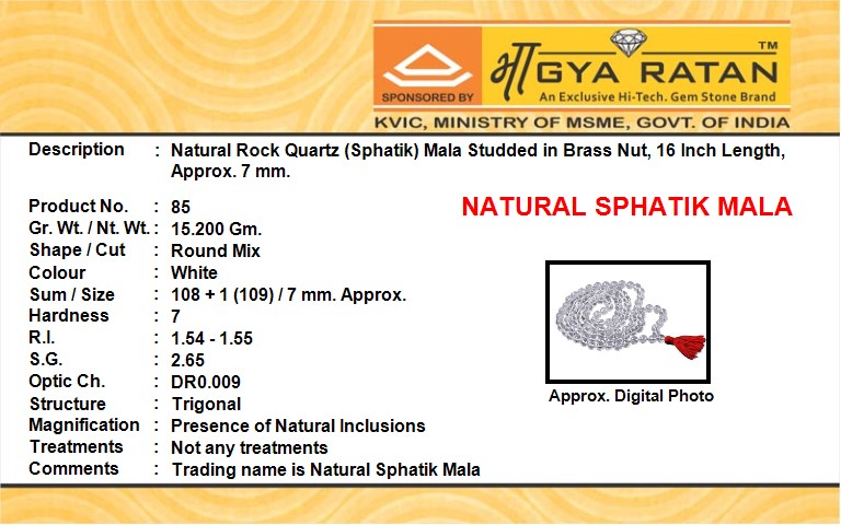 NATURAL SPHATIK MALA